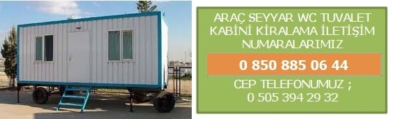 mobil araç wc tuvalet kiralama