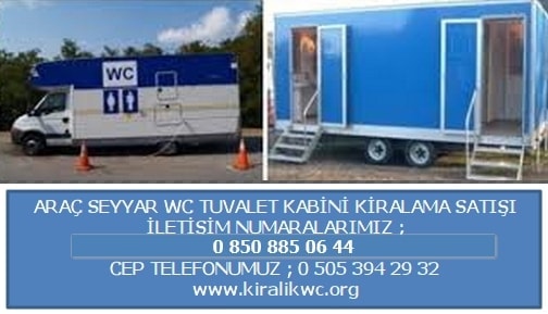 mobil araç wc tuvalet kiralama