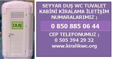 mobil seyyar duş kabini kiralama